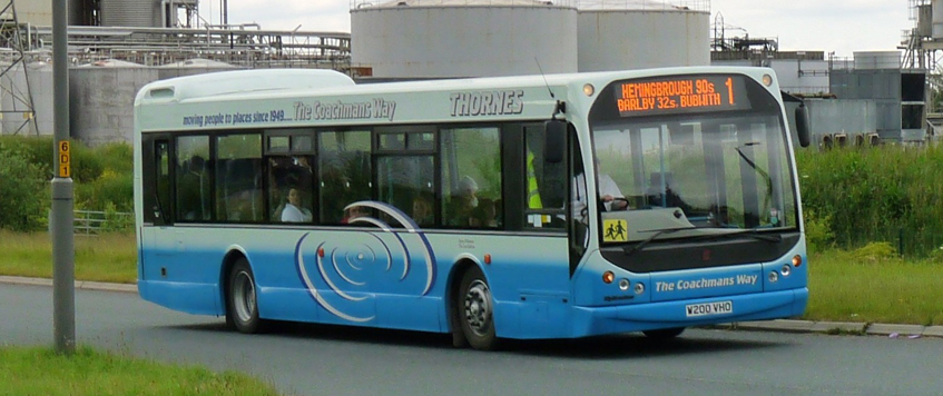 A service bus from Thornes around Selby